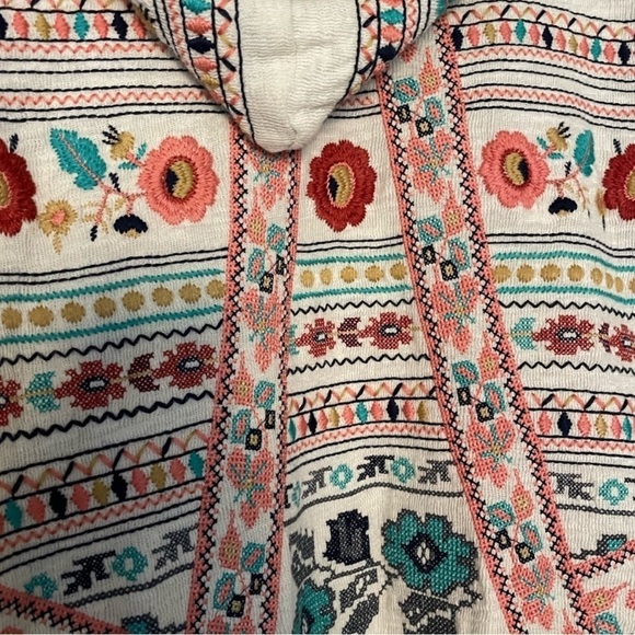 Johnny Was Biya Udilo extremely heavily embroidered, hooded pocketed duster NWT - Picture 9 of 13